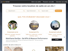 Tablet Screenshot of lelieuparfait.com